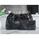 CHANEL 24C Horizontal 22 Bag Black with Gold Hardware  