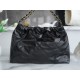 CHANEL 24C Horizontal 22 Bag Black with Gold Hardware  