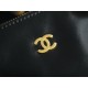 CHANEL 24C Horizontal 22 Bag Black with Gold Hardware  