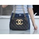 CHANEL 24C Vintage Large Logo Messenger Bag Big Size  