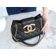 CHANEL 24C Vintage Large Logo Messenger Bag Big Size  