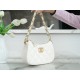 CHANEL 23K 19 Hobo Large White Calfskin  