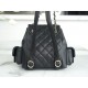 CHANEL 23K Duma Backpack Small Black Calfskin  