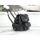 CHANEL 23K Duma Backpack Small Black Calfskin  