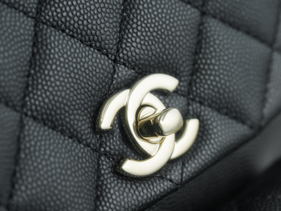 CHANEL 23K Duma Backpack Small Black Calfskin  