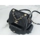 CHANEL 23K New Tank Duma Backpack Large Black Calfskin  