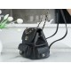 CHANEL 23K New Tank Duma Backpack Large Black Calfskin  