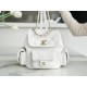 CHANEL 23K Duma Backpack Small White Caviar Calfskin  