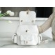 CHANEL 23K Duma Backpack Small White Caviar Calfskin  