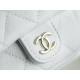 CHANEL 23K Duma Backpack Small White Caviar Calfskin  