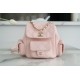 CHANEL 23K Duma Backpack Small Light Pink Caviar Calfskin  