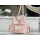 CHANEL 23K Duma Backpack Small Light Pink Caviar Calfskin  