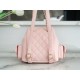 CHANEL 23K Duma Backpack Small Light Pink Caviar Calfskin  