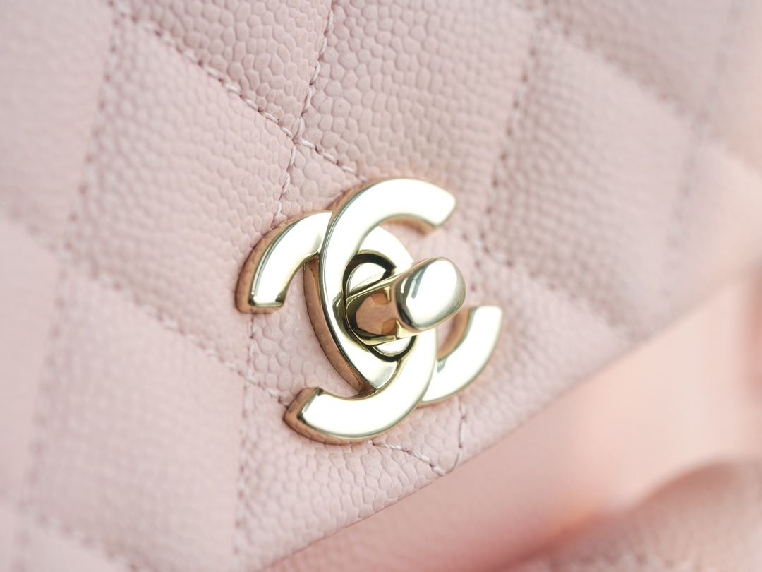 CHANEL 23K Duma Backpack Small Light Pink Caviar Calfskin  