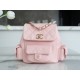 CHANEL 23K New Tank Duma Backpack Large Light Pink Caviar Calfskin  