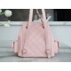 CHANEL 23K New Tank Duma Backpack Large Light Pink Caviar Calfskin  