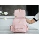 CHANEL 23K New Tank Duma Backpack Large Light Pink Caviar Calfskin  