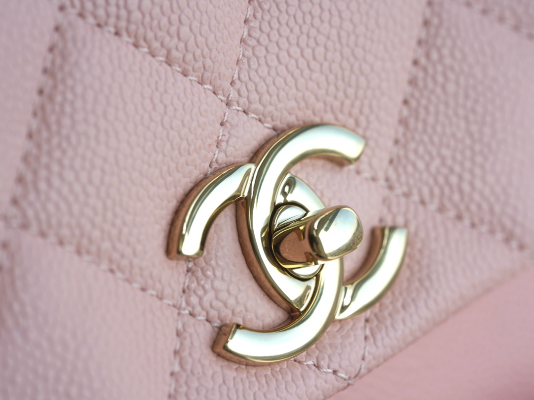 CHANEL 23K New Tank Duma Backpack Large Light Pink Caviar Calfskin  