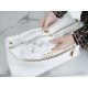 CHANEL 24C Horizontal 22 Bag White with Gold Hardware  