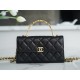 Chanel 22B Enamel Kelly Large Black & Gold Lambskin  