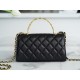 Chanel 22B Enamel Kelly Large Black & Gold Lambskin  