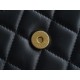 Chanel 22B Enamel Kelly Large Black & Gold Lambskin  