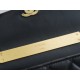 Chanel 22B Enamel Kelly Large Black & Gold Lambskin  