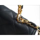 Chanel 22B Enamel Kelly Large Black & Gold Lambskin  