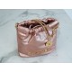 CHANEL 23S Spring/Summer New 22 Mini Bag Rose Gold Calfskin  