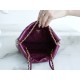 CHANEL 23S Spring/Summer New 22 Mini Bag Burgundy Purple Calfskin  