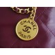 CHANEL 23S Spring/Summer New 22 Mini Bag Burgundy Purple Calfskin  