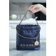 CHANEL 23S Spring/Summer New 22 Mini Bag Navy Blue Calfskin  