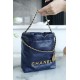 CHANEL 23S Spring/Summer New 22 Mini Bag Navy Blue Calfskin  