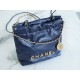 CHANEL 23S Spring/Summer New 22 Mini Bag Navy Blue Calfskin  