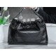 CHANEL 24C Horizontal 22 Bag Black with Silver Hardware  