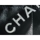 CHANEL 24C Horizontal 22 Bag Black with Silver Hardware  