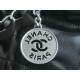 CHANEL 24C Horizontal 22 Bag Black with Silver Hardware  