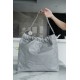 CHANEL 22P Bag Grey with Silver Hardware Medium  