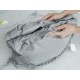 CHANEL 22P Bag Grey with Silver Hardware Medium  