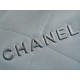 CHANEL 22P Bag Grey with Silver Hardware Medium  