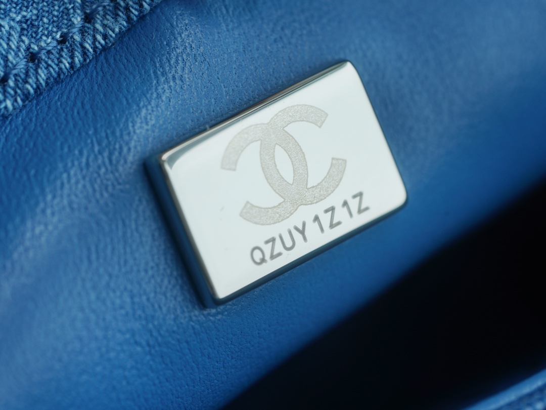 CHANEL 23P Camellia Denim Flap Bag  