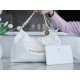 CHANEL 24C Horizontal 22 Bag White with Gold Hardware  