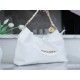 CHANEL 24C Horizontal 22 Bag White with Gold Hardware  