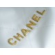 CHANEL 24C Horizontal 22 Bag White with Gold Hardware  