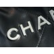 CHANEL 24C Horizontal 22 Bag Black with Silver Hardware  