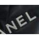 CHANEL 24C Horizontal 22 Bag Black with Silver Hardware  