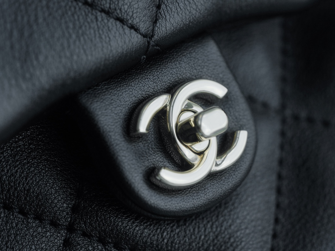 CHANEL 23B Atelier Backpack Black Calfskin