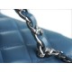 Chanel 23K Rhinestone Handle Long Box Bag, Mist Blue, Calfskin  