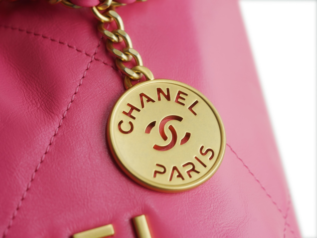 Chanel 23S Spring/Summer New 22 Mini Bag, Coral Pink, Calfskin  