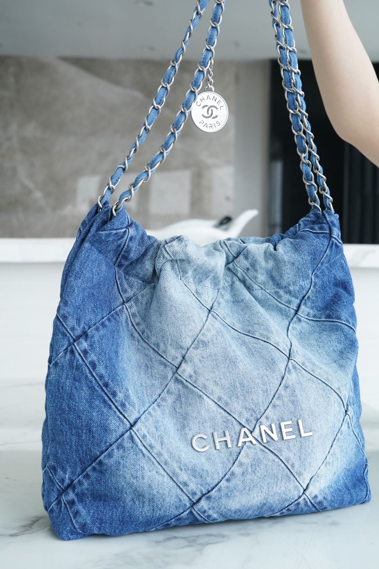 Chanel Denim 22 Bag, Small  